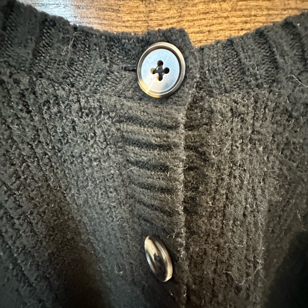 Torrid Button Up V-neck Fuzzy Cardigan Pullover Long Sleeve Size 3/3X (22/24) - Picture 3 of 11